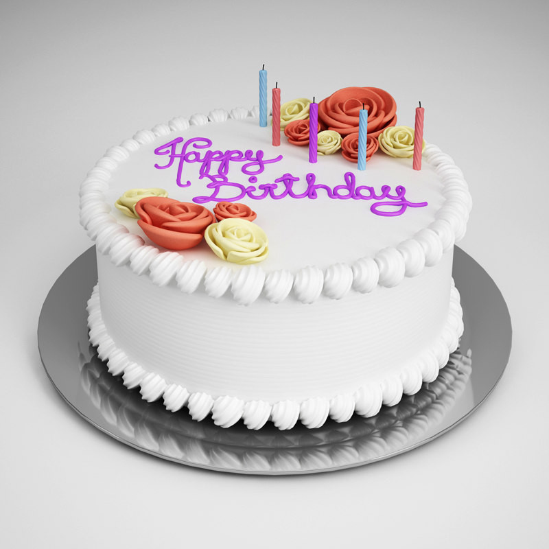 3d Birthday Cakes
 3d model birthday cake 10