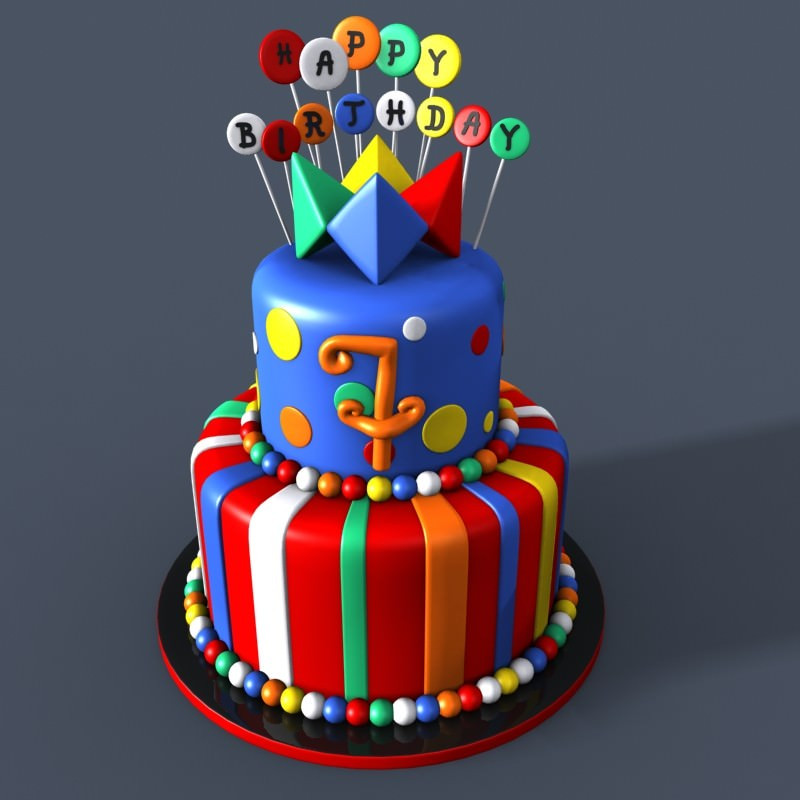 3d Birthday Cakes
 3D Models Birthday Cake 3D Model x obj fbx CGTrader