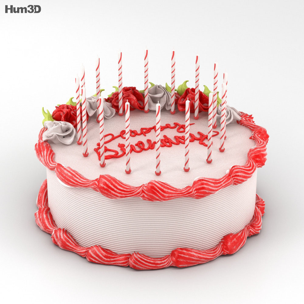 3d Birthday Cakes
 Birthday Cake 3D model Food on Hum3D