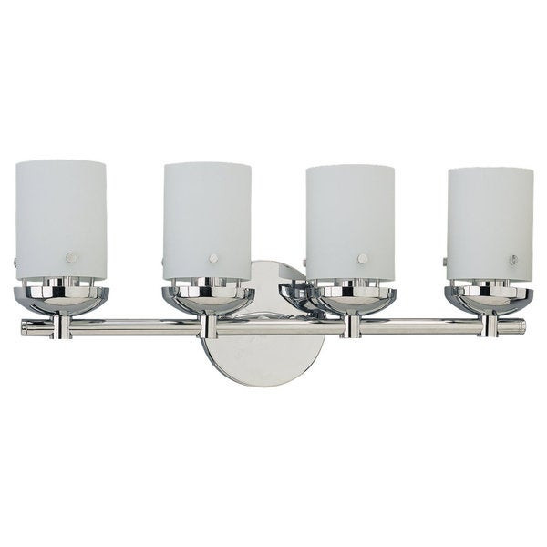 4 Light Bathroom Fixture
 Shop Sea Gull Lighting Four Light Chrome Wall Bath Light