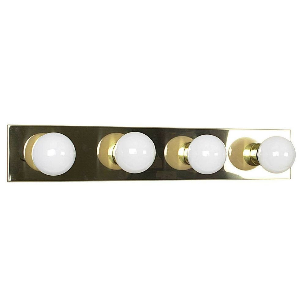 4 Light Bathroom Fixture
 Sunset F2253 10 Polished Brass 4 Light Bathroom Vanity