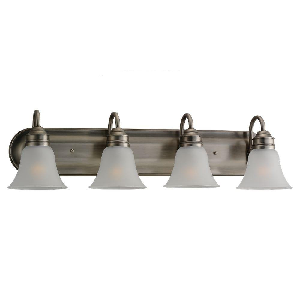 4 Light Bathroom Fixture
 Sea Gull Lighting Gladstone 4 Light Antique Brushed Nickel