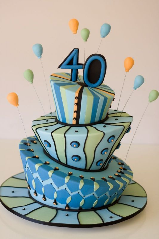 40th Birthday Cake
 Birthday Cakes