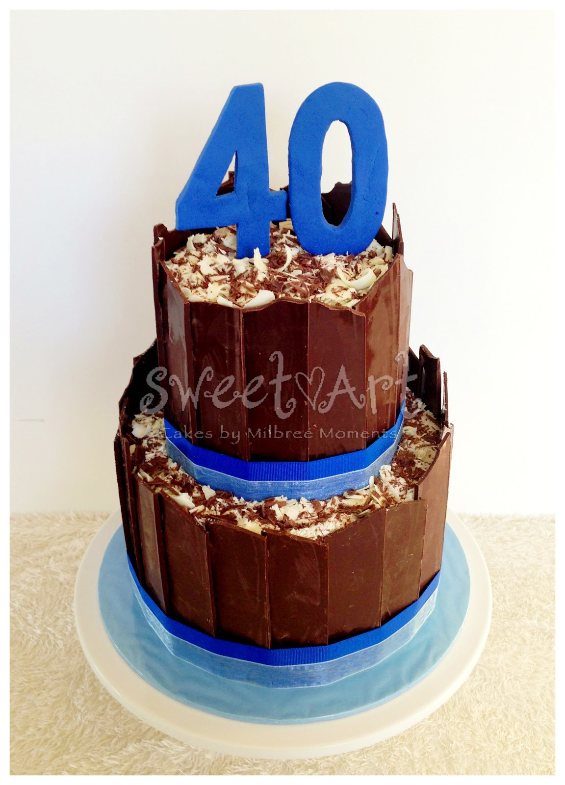 40th Birthday Cake
 Sweet Art Cakes by Milbreé Moments Chris 40th Birthday