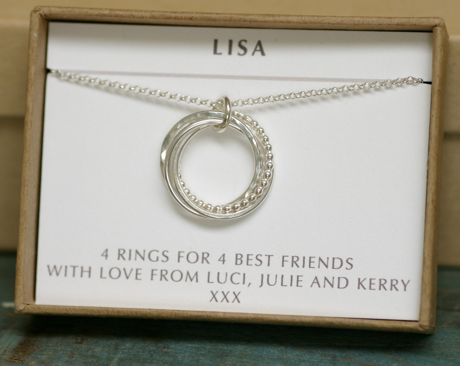 40Th Birthday Gift Ideas For Best Friend
 40th birthday t 4 best friend necklace 4 infinity rings