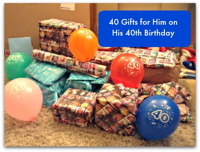 40Th Birthday Gift Ideas For Him
 40 Gifts for Him on his 40th Birthday Stressy Mummy