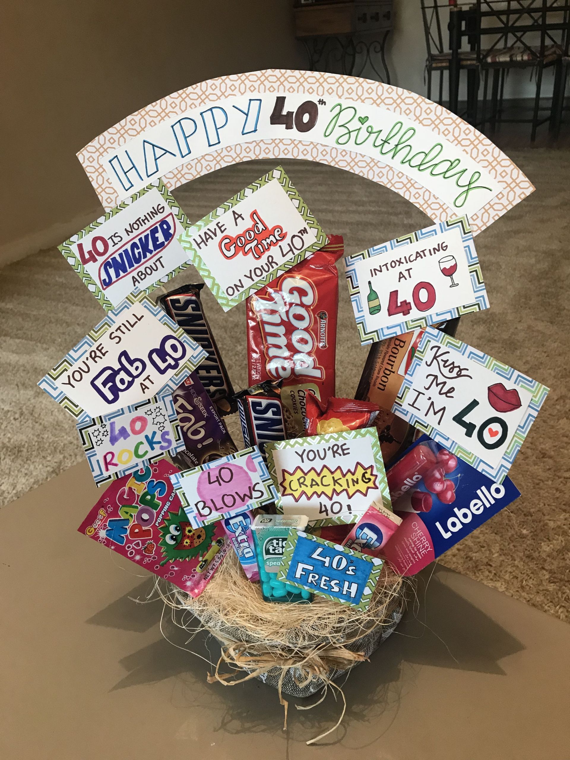 40Th Birthday Gift Ideas For Men Funny
 Chocolate Bouquet Special Friend 40th Birthday