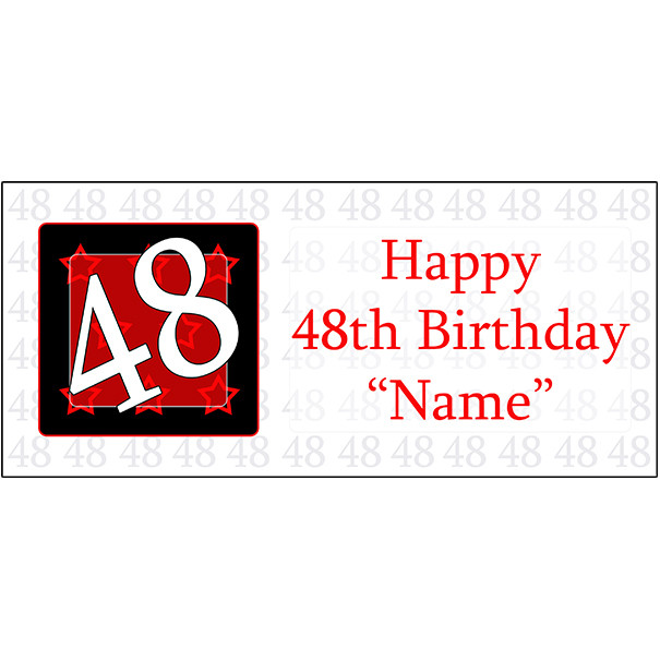 48 Birthday Party Ideas
 48 happy birthday party supplies personalized 48 year