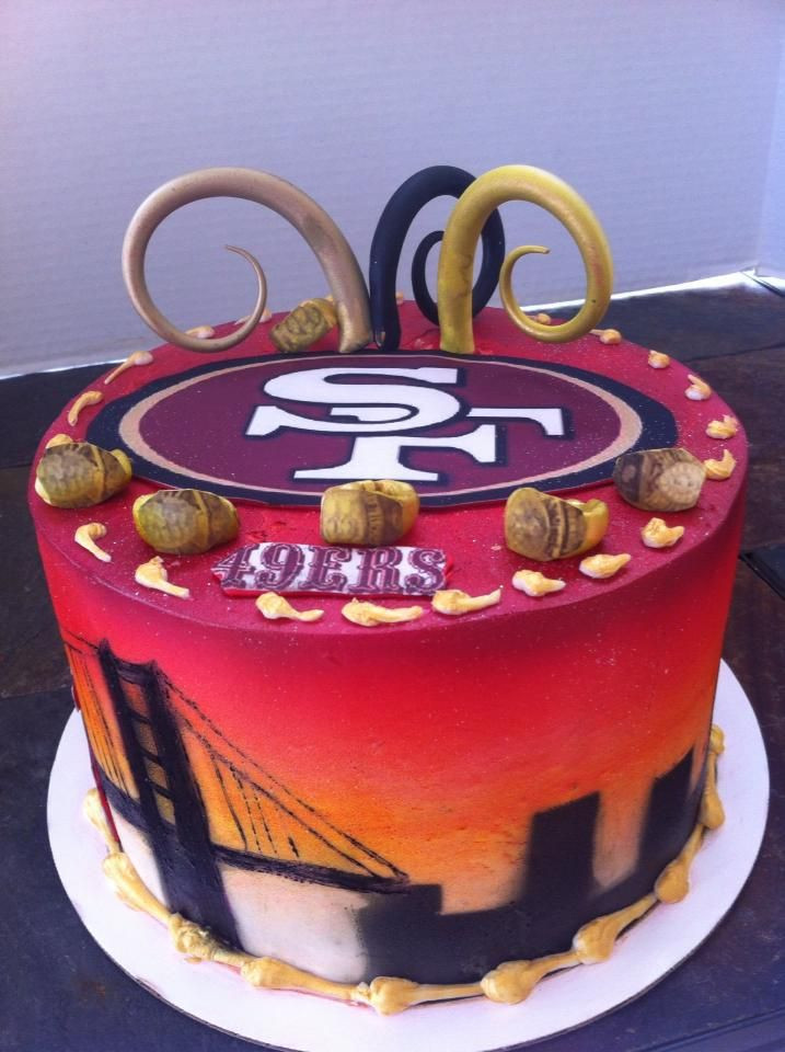 49ers Birthday Cakes
 46 best 49ers Cakes images on Pinterest
