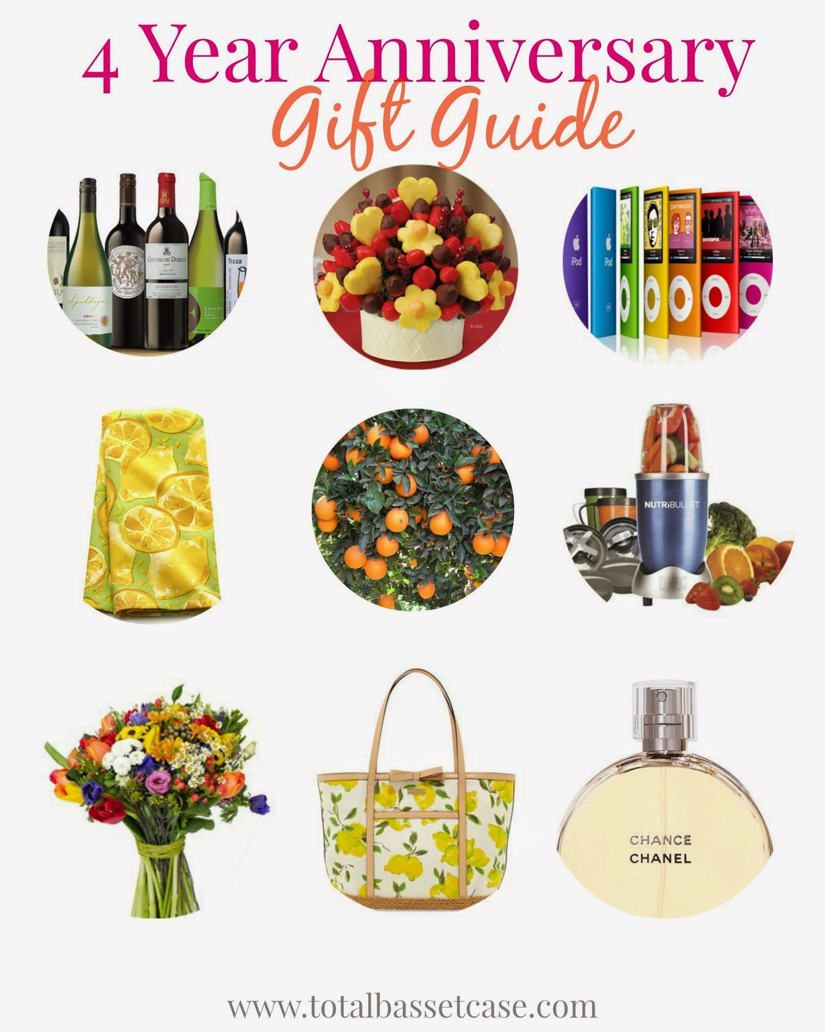 4Th Anniversary Gift Ideas For Him
 Fruit & Flowers 4 Year Anniversary Gift Guide With