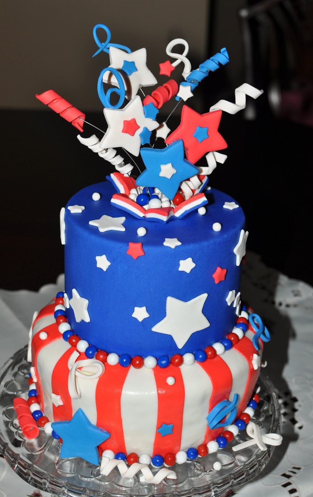 4Th Of July Birthday Cake
 The Bake More 4th of July Explosion Cake