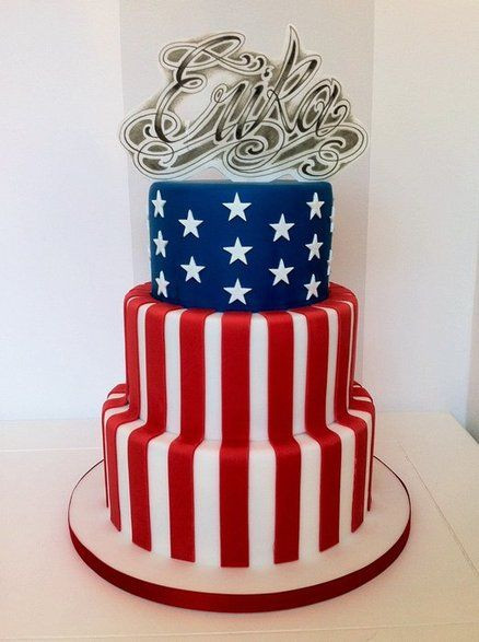 4Th Of July Birthday Cake
 116 best images about Cakes July 4th on Pinterest
