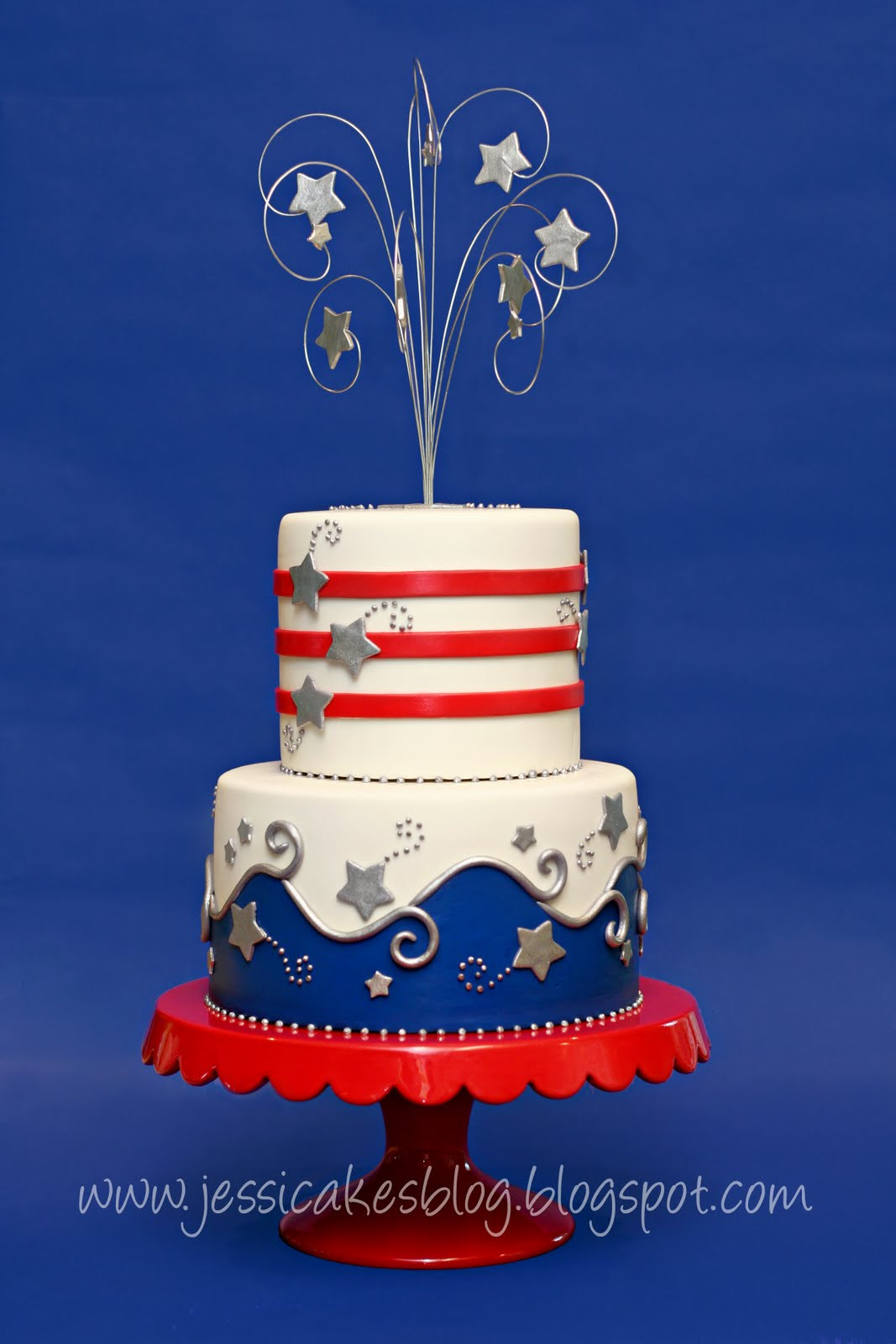 4th Of July Birthday Cakes
 Happy 4th of July Cake Jessica Harris Cake Design