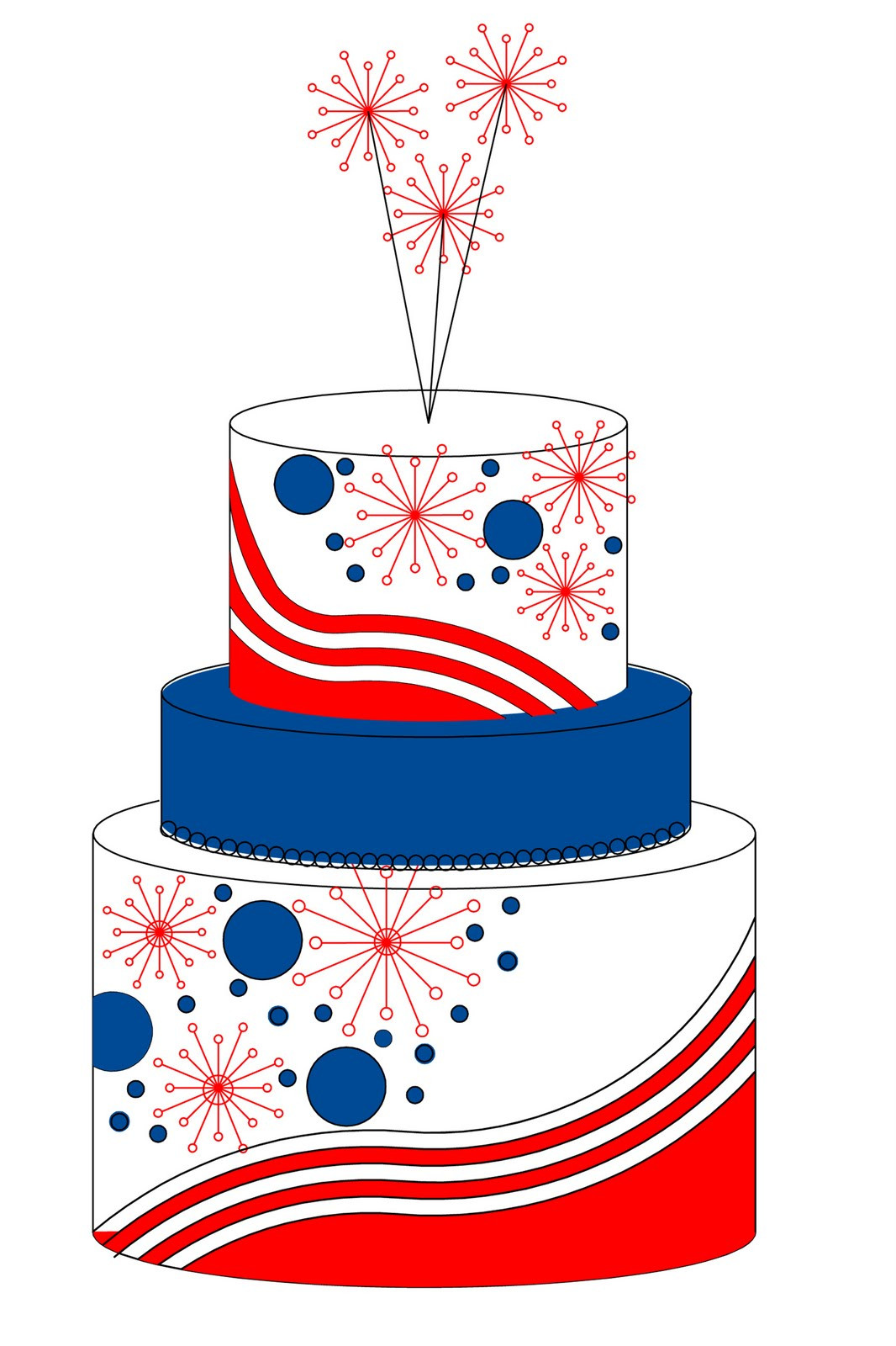 4th Of July Birthday Cakes
 4th of July Cake Jessica Harris Cake Design