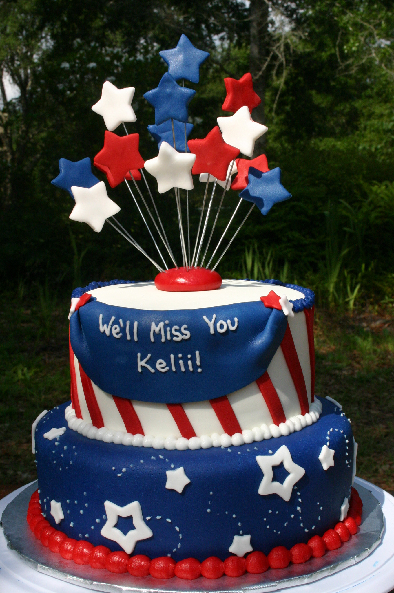 4th Of July Birthday Cakes
 Happy Birthday America Fourth of July Cake
