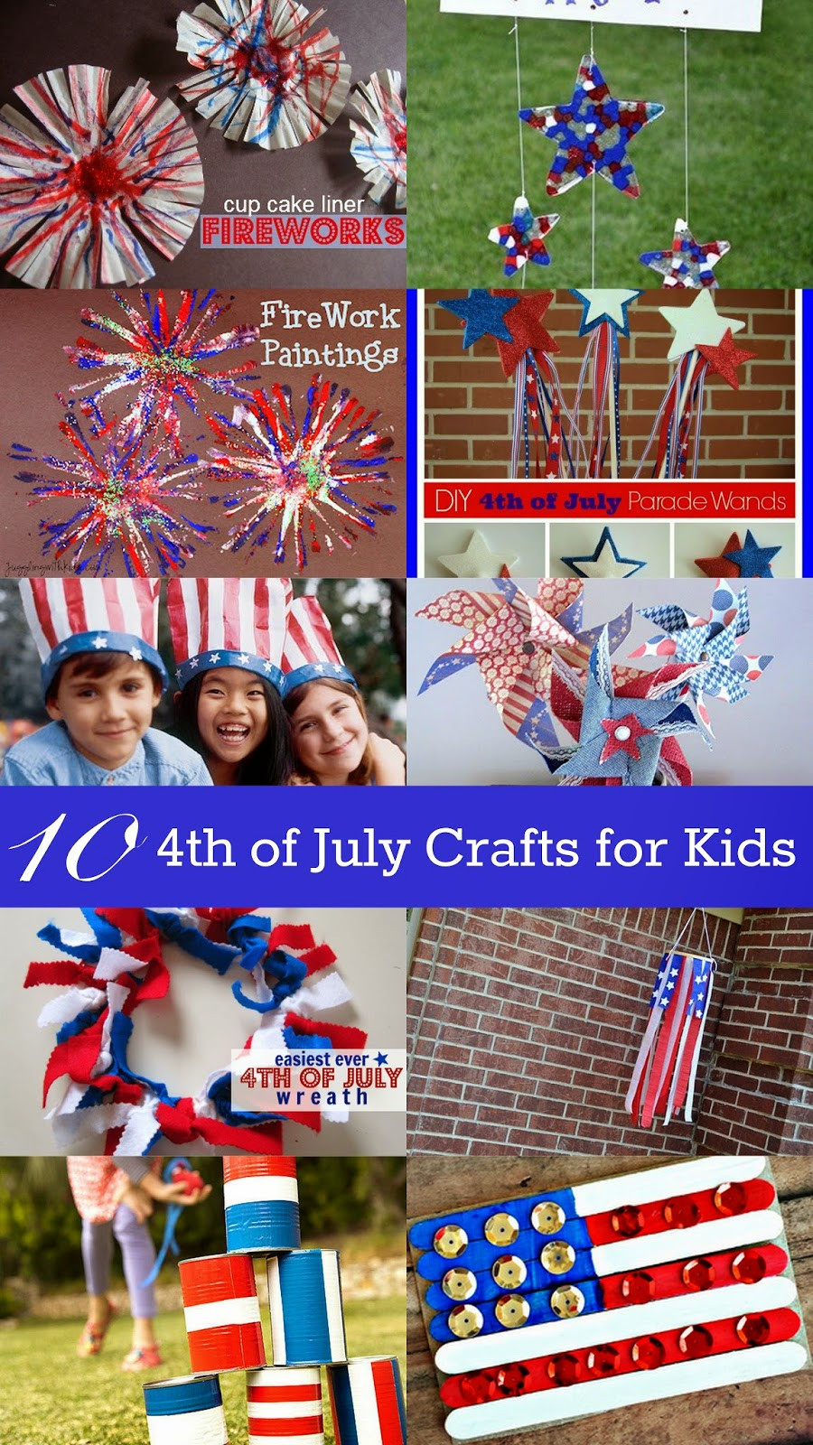 4Th Of July Crafts For Kids
 10 Fourth of July Crafts for Kids Housewife Eclectic