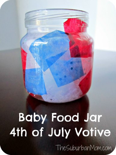 4Th Of July Food Crafts For Kids
 4th July Baby Food Jar Votive Candle Holders Kid s