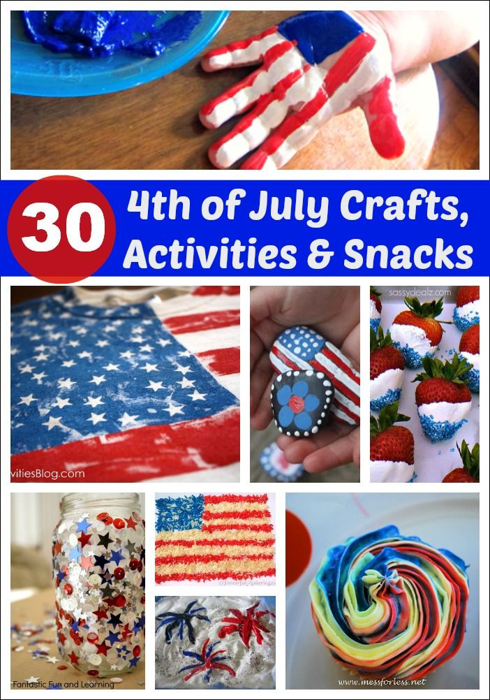 4Th Of July Food Crafts For Kids
 Thirty 4th of July Crafts Activities and Snacks for Kids