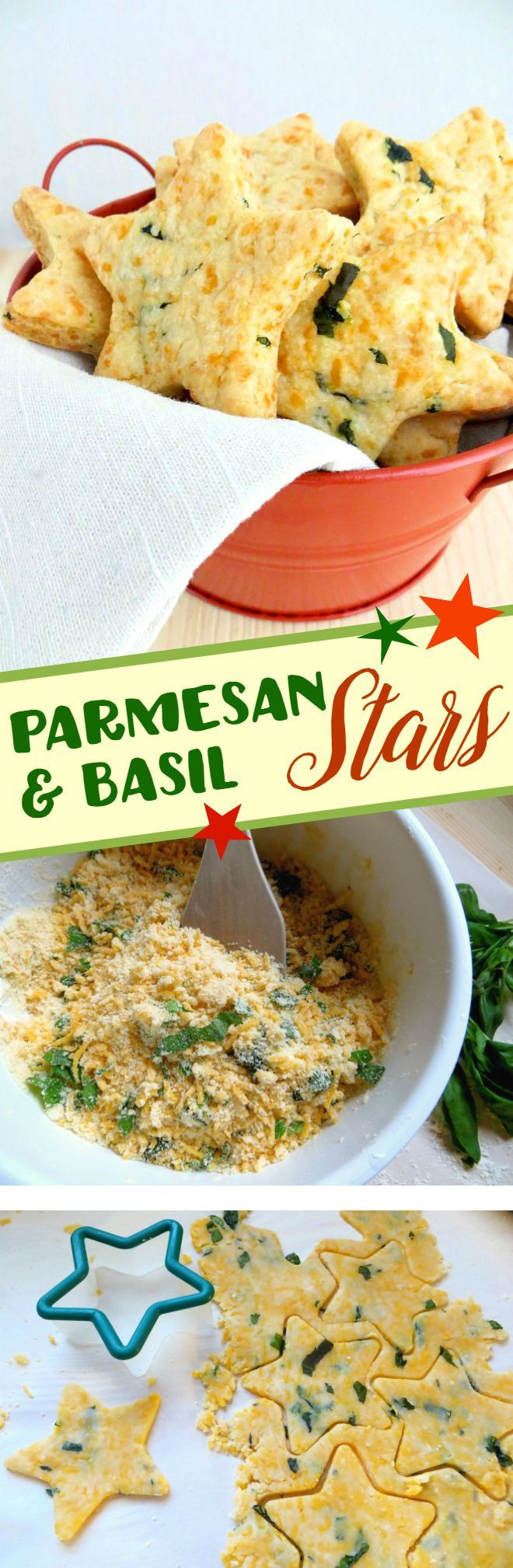 4Th Of July Party Appetizers
 Parmesan & Basil Stars Great appetizer or snack recipe