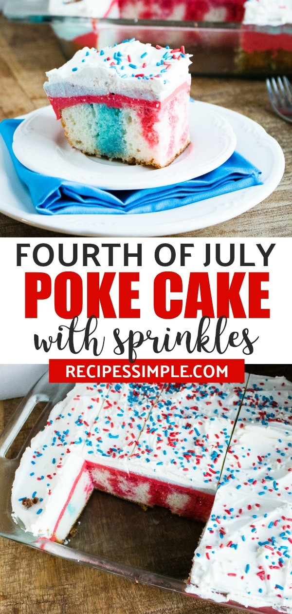 4Th Of July Poke Cake
 Firecracker 4th of July Poke Cake Recipes Simple