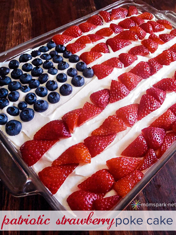 4Th Of July Poke Cake
 Patriotic Strawberry Poke Cake Recipe
