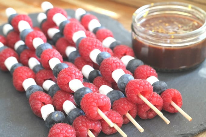 4Th Of July Recipes For Kids
 4th July Fruit Skewers with Chocolate Orange Sauce My