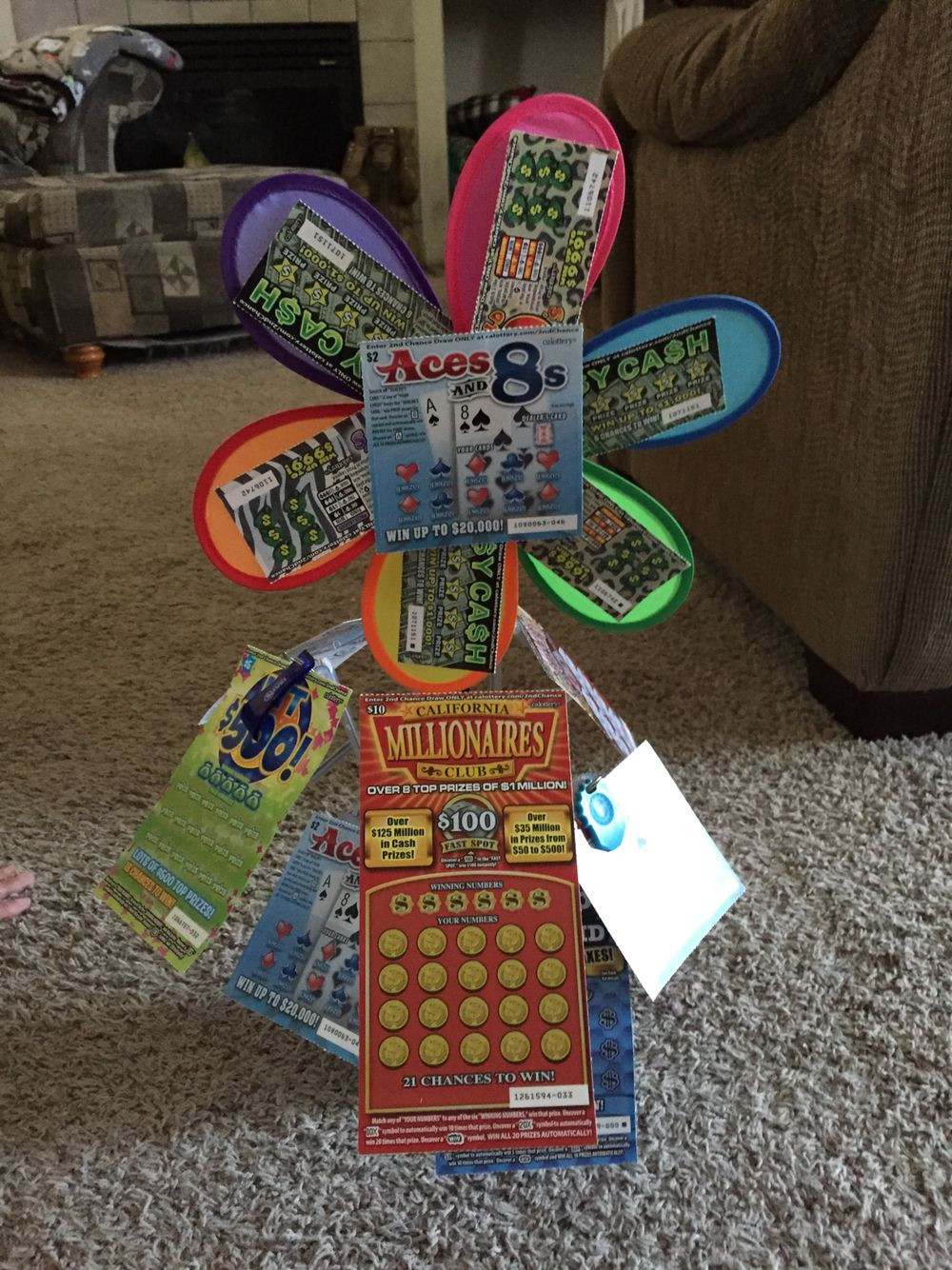 $50 Gift Basket Ideas
 $50 Lottery ticket raffle basket