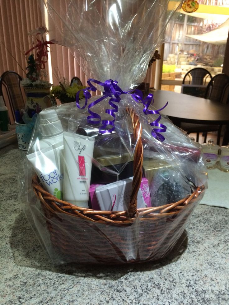 $50 Gift Basket Ideas
 Basket of avon goo s great for a t this is big one