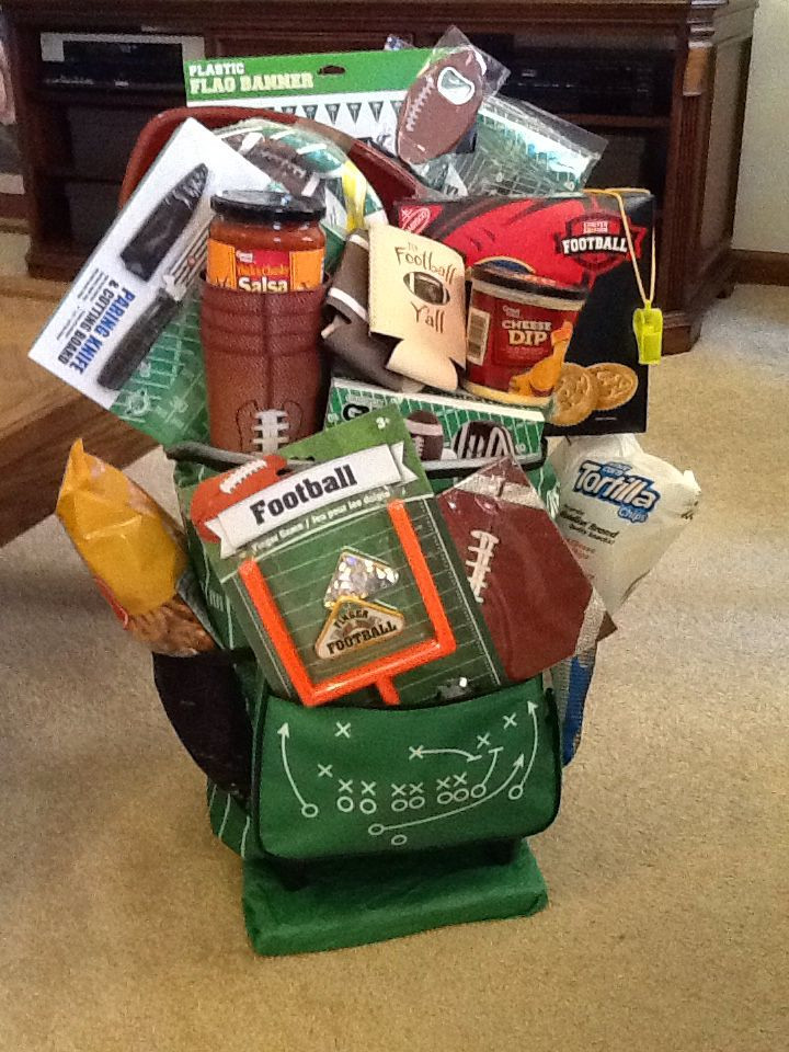 $50 Gift Basket Ideas
 Tailgating basket for an auction item There is plates