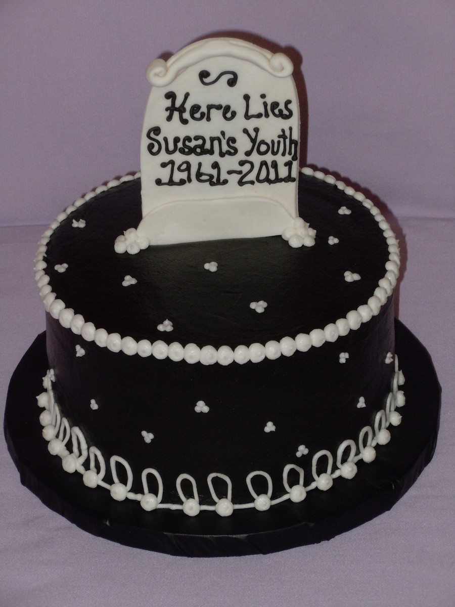 50th Birthday Cake Sayings
 50Th Birthday With Tombstone CakeCentral