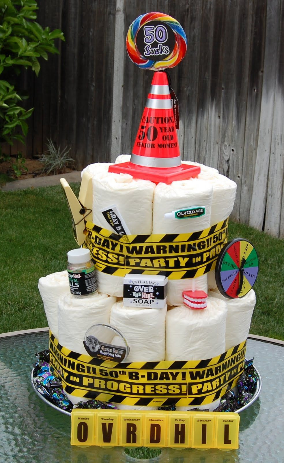 50Th Birthday Gift Ideas For Men
 Adult diaper cake