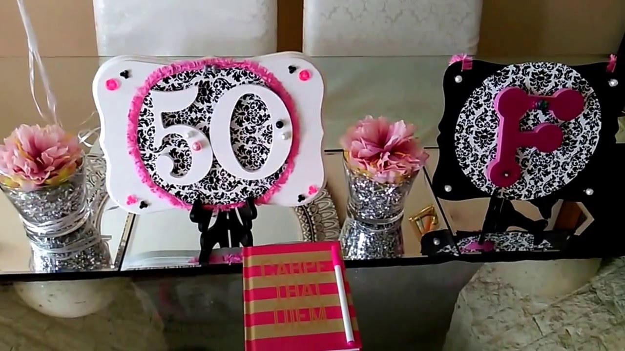 50th Birthday Party Decorations
 DIY 50th Birthday Decor Party Theme