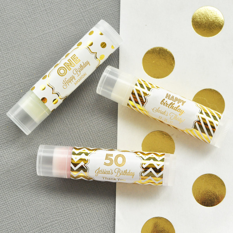 50Th Birthday Party Favor Ideas
 50th Birthday Party Favors Lip Balm Favors Unique Birthday