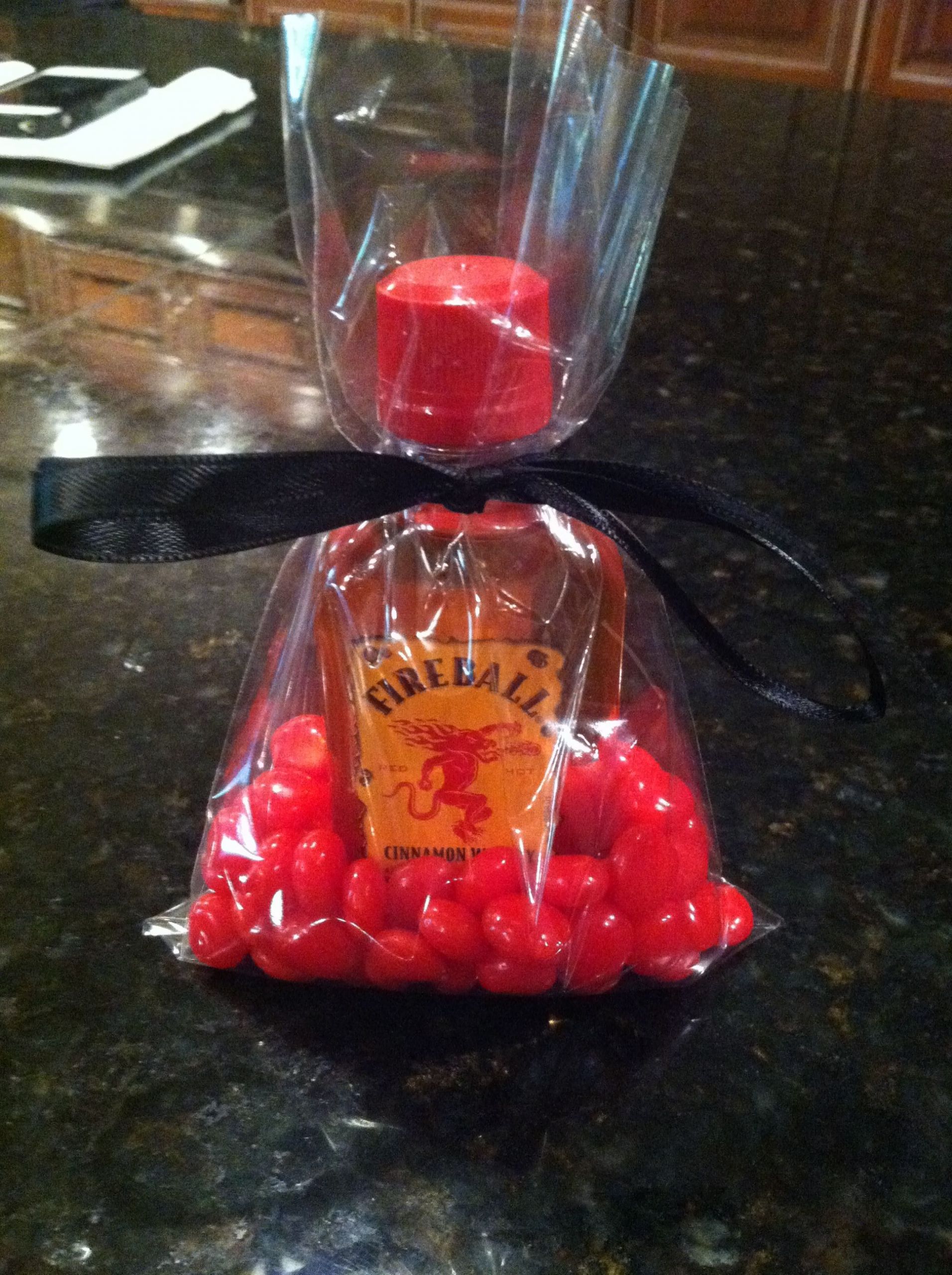 50Th Birthday Party Favor Ideas
 Favors for dads 50th birthday Fireball and Red Hots