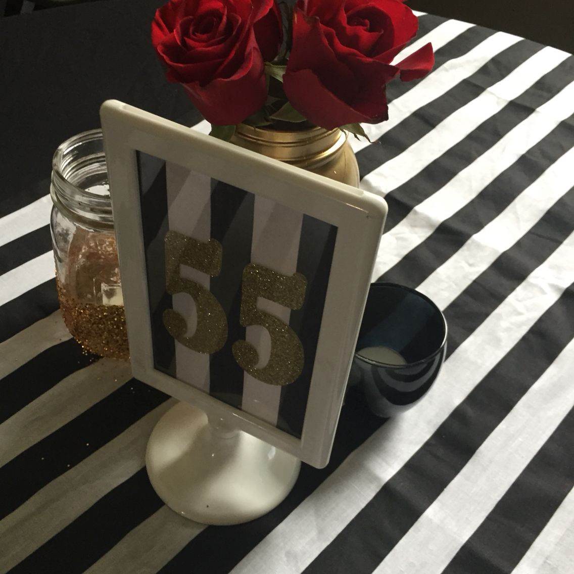 55Th Birthday Party Ideas
 Centerpieces for a 55th birthday party