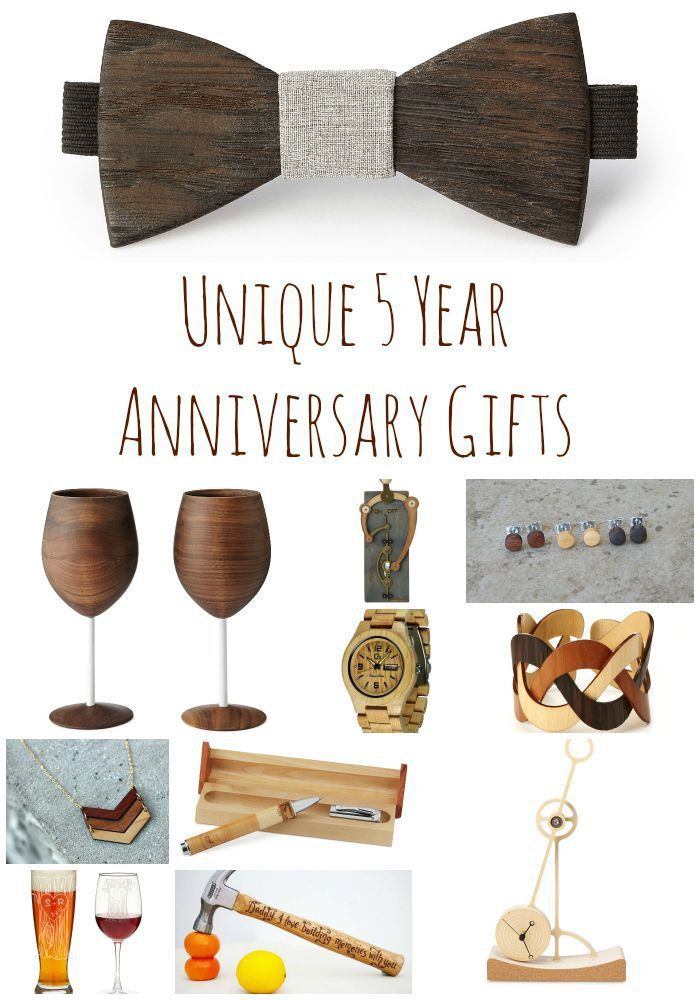 5Th Anniversary Gift Ideas For Husband
 Unique 5 Year Anniversary Gifts Peony and Pine