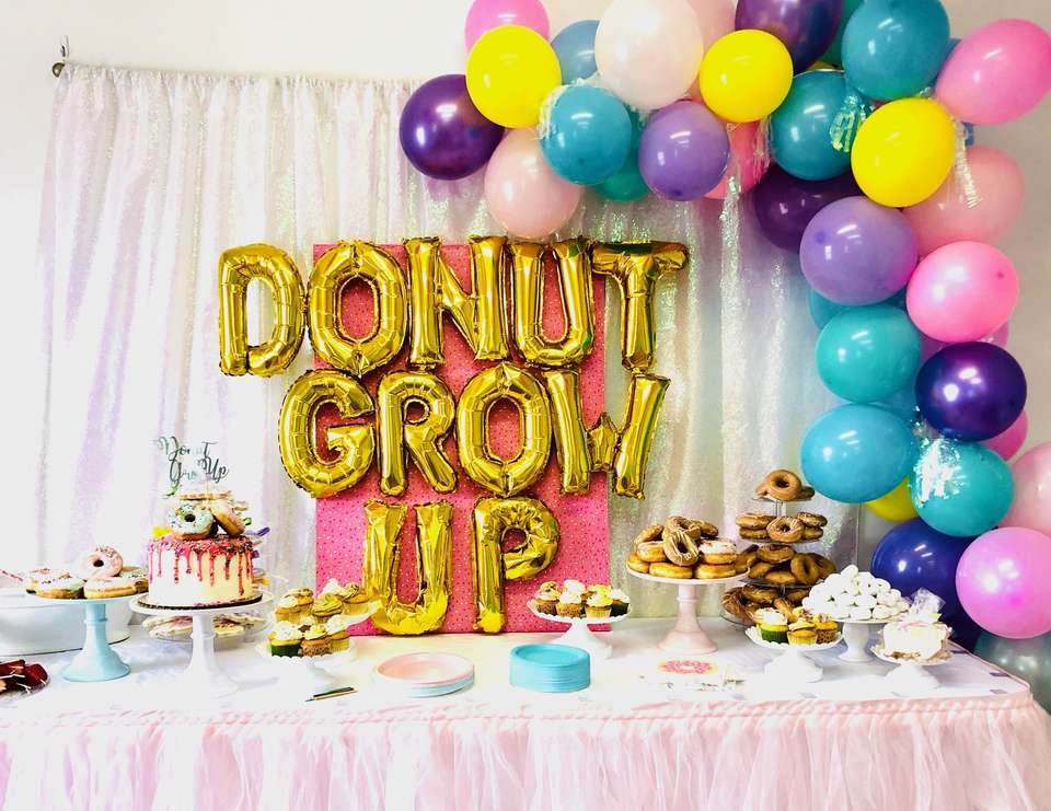 5th Birthday Party
 Donuts Birthday "Donut Grow Up 5th Birthday Party