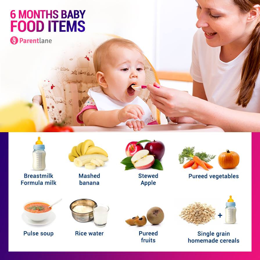 6 Month Old Baby Food Recipe
 6 Months Old Baby Food Chart