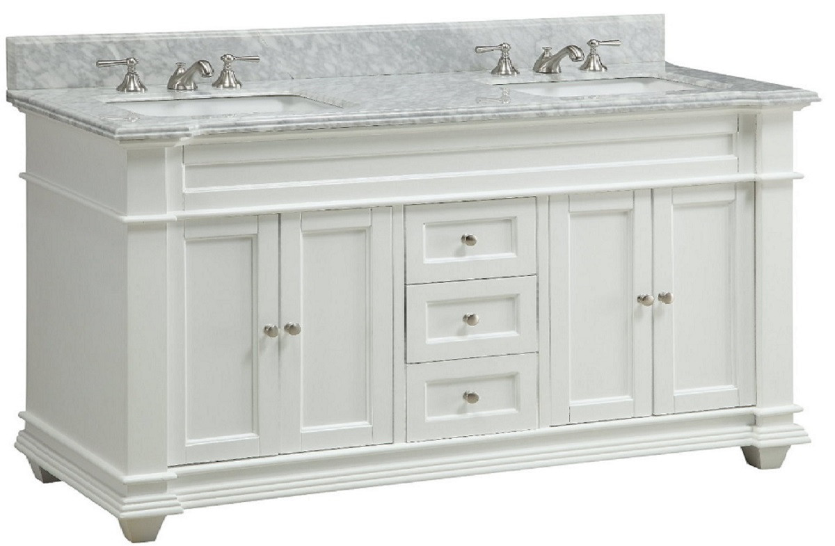 60 Inch White Bathroom Vanity
 60 inch Bathroom Vanity Cottage Shaker Beach Style White