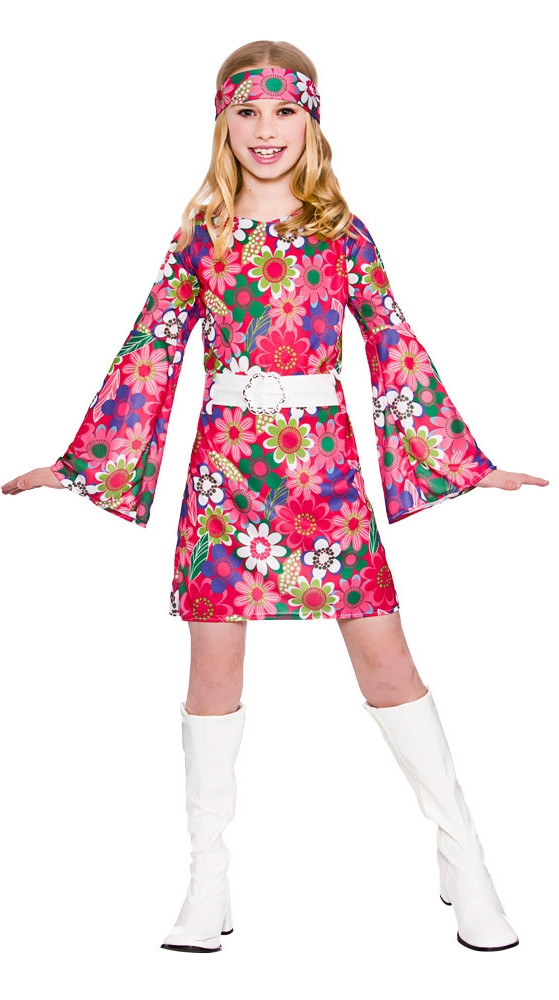60S Fashion For Kids
 Retro Gogo Girl 60s 70s Childs Hippy Fancy Dress Kids