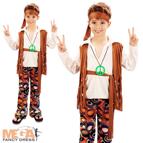 60S Fashion For Kids
 Hippy Boy Costume Groovy 1960s Hippie Child Kids 60s 70s