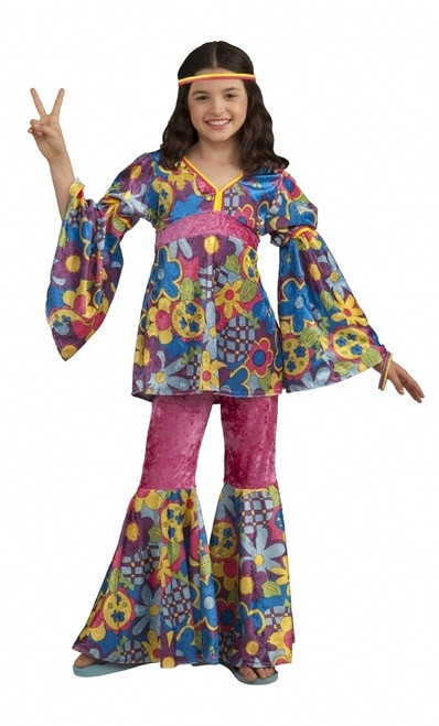 60S Fashion For Kids
 Retro 60s Hippie Flower Power Children s Costume The