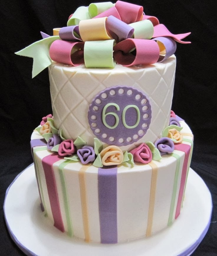 60th Birthday Cakes For Her
 vignette design "Turning 60 really isn t that bad" said