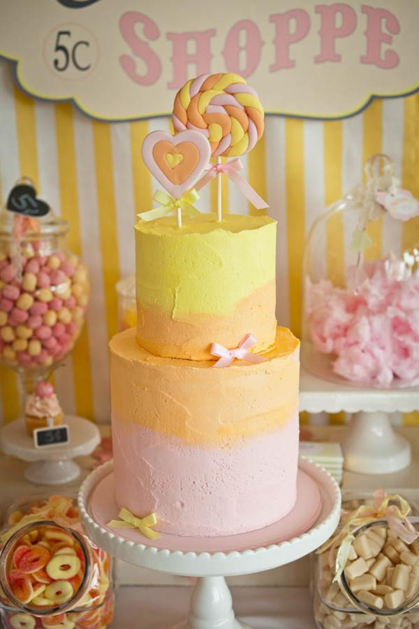 6th Birthday Party Ideas
 Kara s Party Ideas Vintage Candy Sweet Shoppe Girl 6th