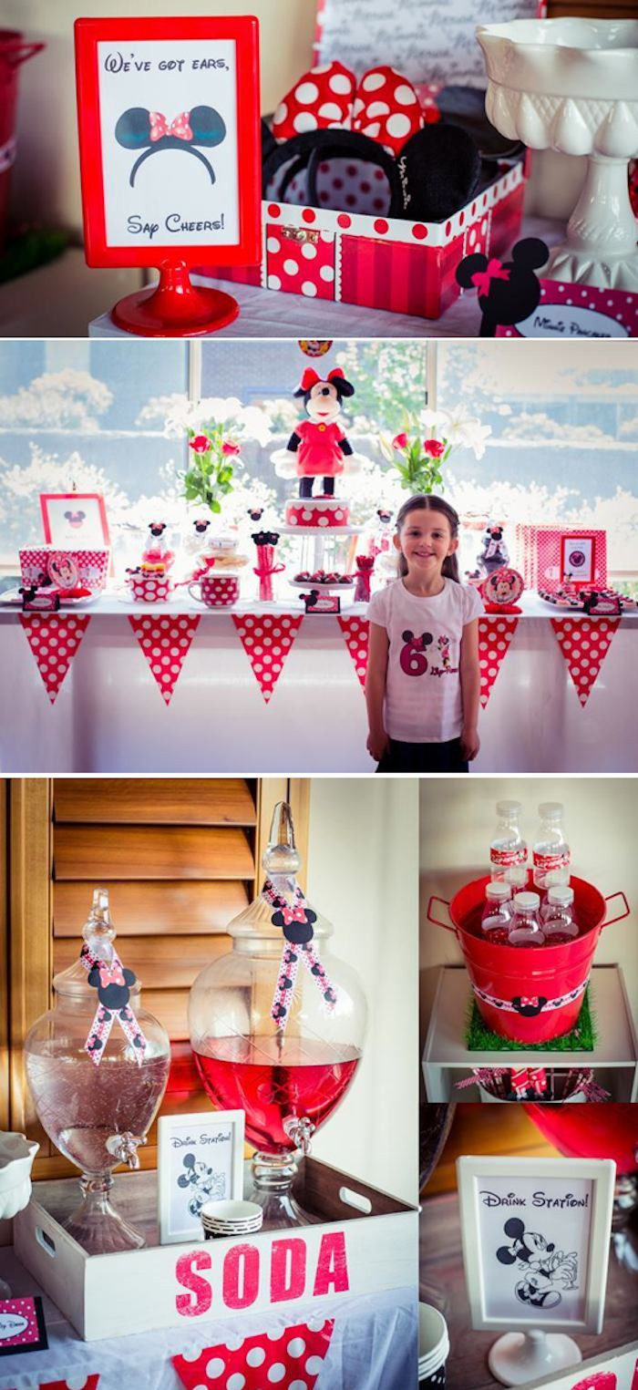 6th Birthday Party Ideas
 Kara s Party Ideas Minnie Mouse Party Planning Ideas
