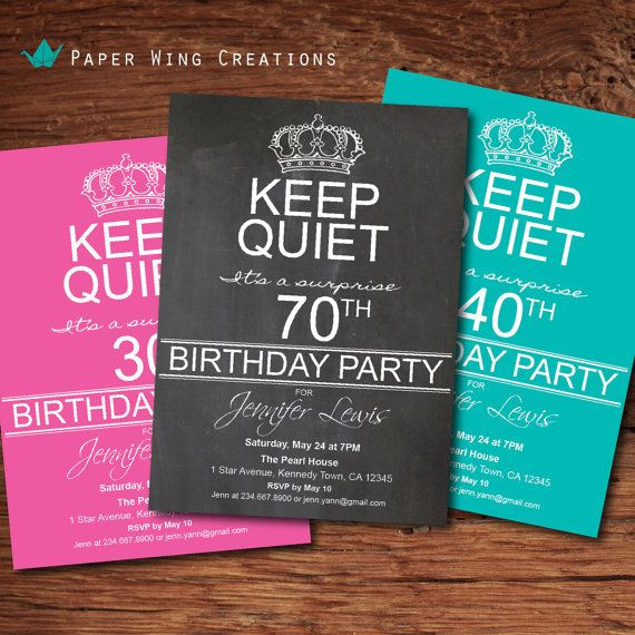 70 Birthday Party Invitations
 70th Surprise Birthday Party Invitations – FREE PRINTABLE