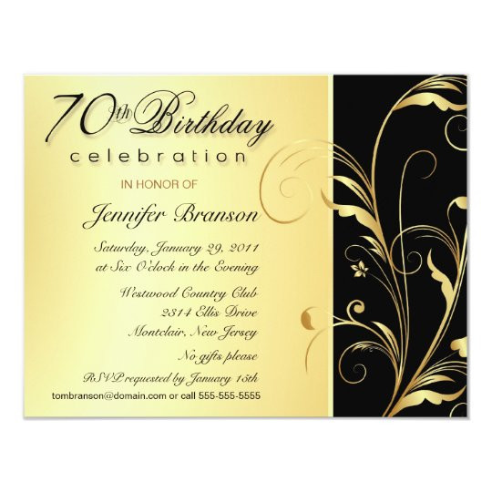 70 Birthday Party Invitations
 70th Birthday Surprise Party Invitations