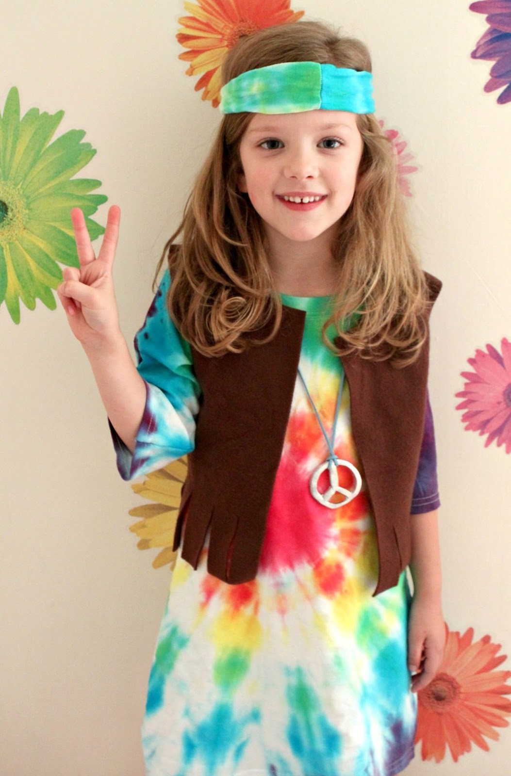 70S Dress Up Ideas For Kids
 EAT SLEEP MAKE Kid s Hippie Costume Tutorial