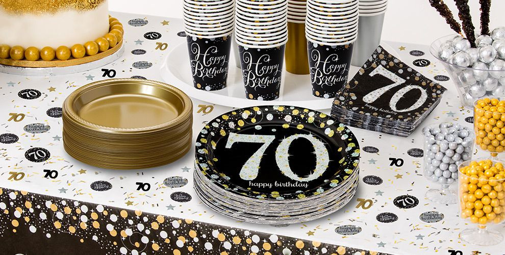 70th Birthday Party Favors
 Sparkling Celebration 70th Birthday Party Supplies