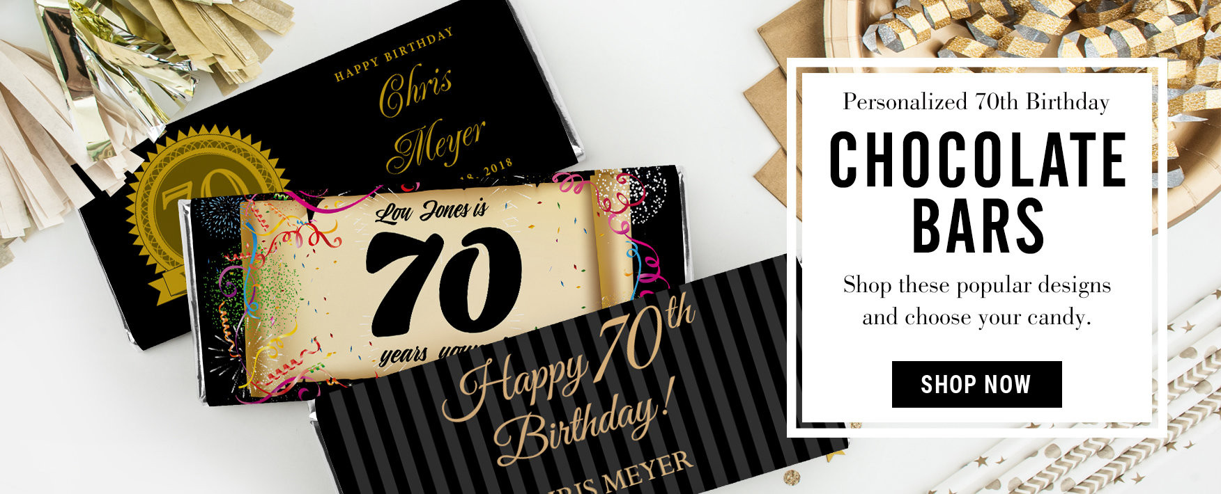 70th Birthday Party Favors
 70th Birthday Party Favors